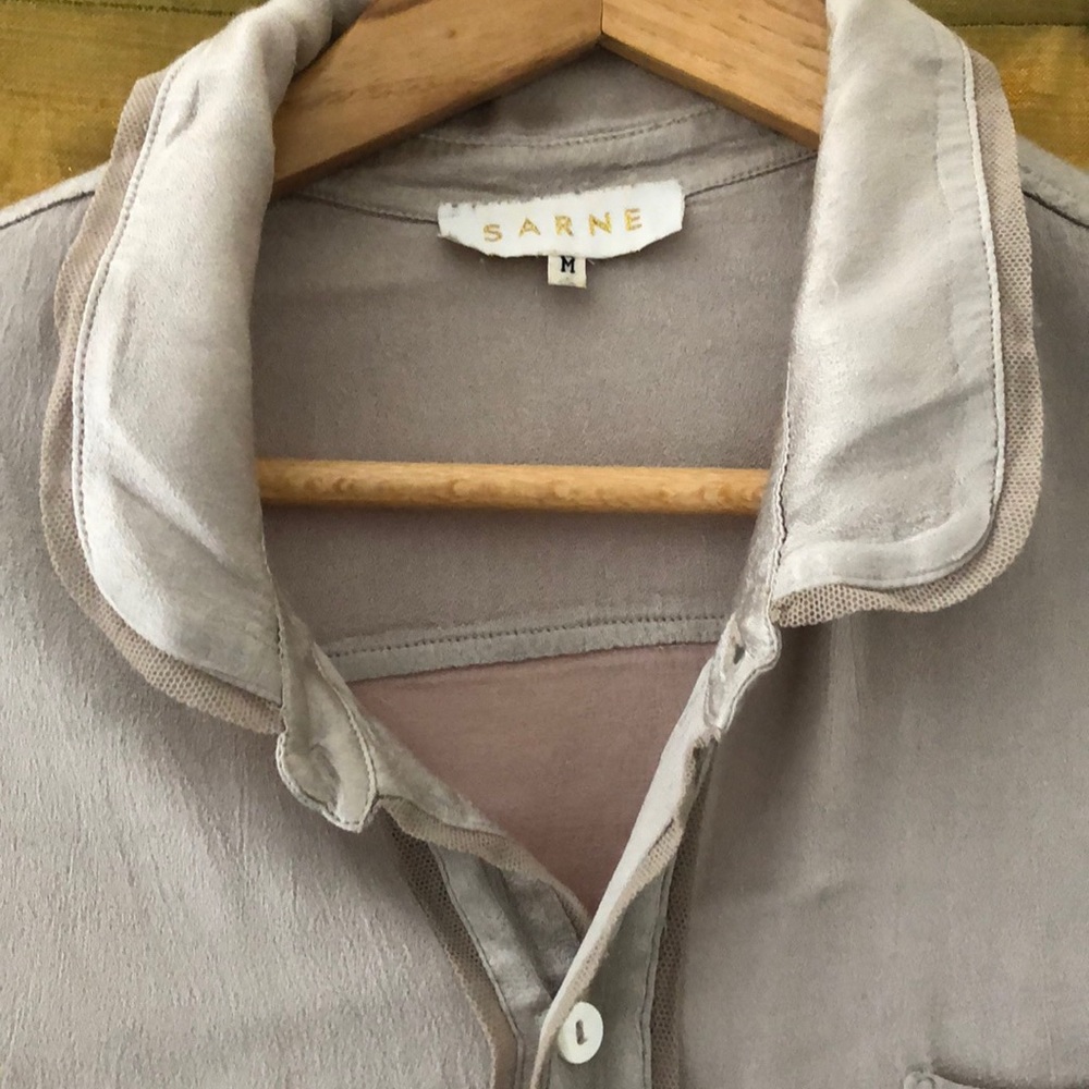 Sarne silk button down - Picture 2 of 4